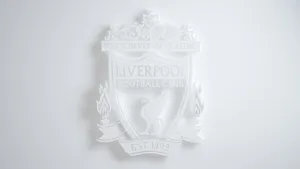 Liverpool Football Club In Cool White Wallpaper
