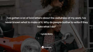 Livid Letters Quote Motorcycle Wallpaper