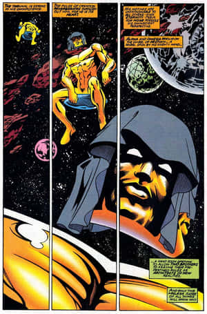 Living Tribunal Comic Panel Wallpaper