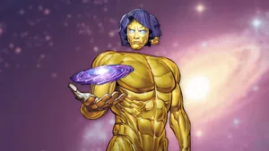 Living Tribunal Holding Cosmic Power Wallpaper