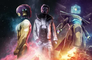 Living Tribunal - The Cosmic Judge In Action Wallpaper