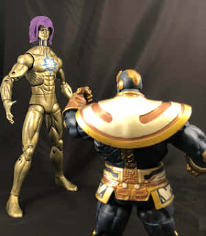 Living Tribunaland Thanos Action Figures Wallpaper