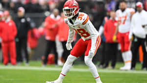 Ljarius Sneed Kansas City Chiefs Game Ready Stance Wallpaper