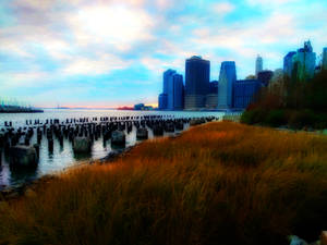 Lo Fi Aesthetic Brooklyn Bridge Wallpaper