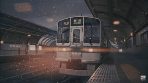 Lo Fi Train Station Wallpaper