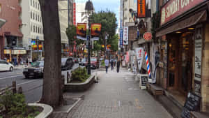 Local Walkway In Japan Wallpaper