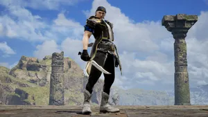 Locke Cole Leaping Into Action Wallpaper