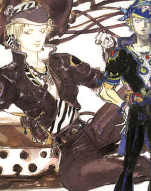 Locke Cole - The Renowned Adventurer Of Final Fantasy Vi Wallpaper