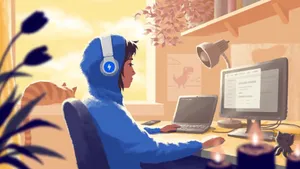 Lofi Girl Study Session Wallpaper