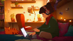 Lofi Girl Study Session Wallpaper