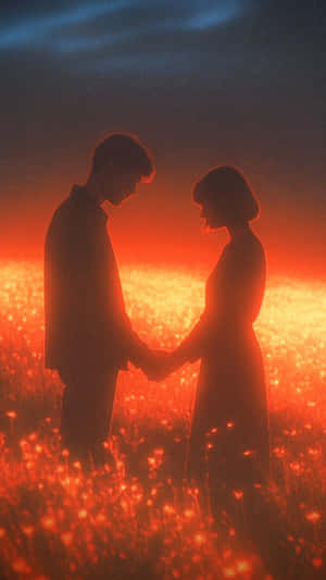 Lofi Love Evening Glow Wallpaper