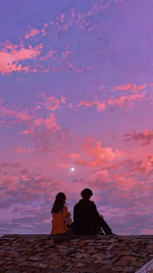Lofi Love Evening Vibes Wallpaper