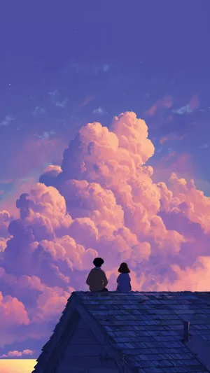 Lofi Love Evening Vibes Wallpaper