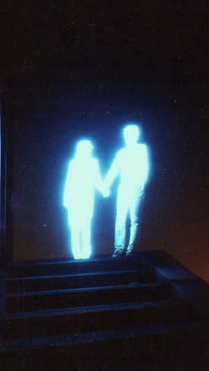 Lofi Love Ghostly Connection Wallpaper