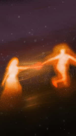 Lofi Love Glow Wallpaper