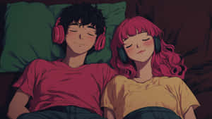 Lofi Love Moments Wallpaper
