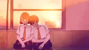Lofi Love Moments Wallpaper