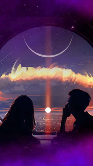 Lofi Love Night Vibes Wallpaper