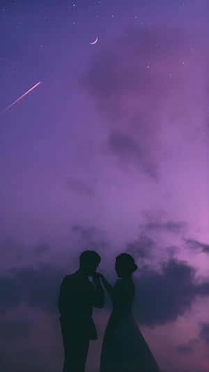 Lofi Love Under Twilight Wallpaper