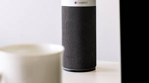 Logitech Webcam And Speaker - Unleashing Superior Communication And Audio Experience Wallpaper