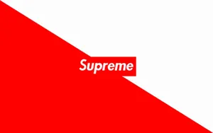 Logo Of Supreme Clothing Company Wallpaper