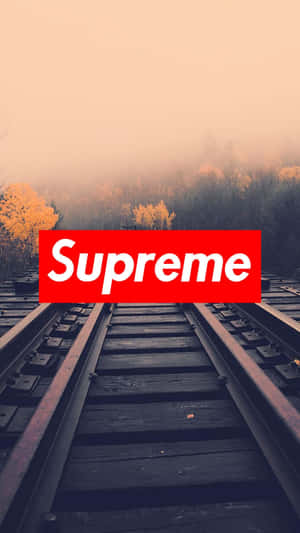 Logo Of Supreme, The Iconic Lifestyle Brand Wallpaper