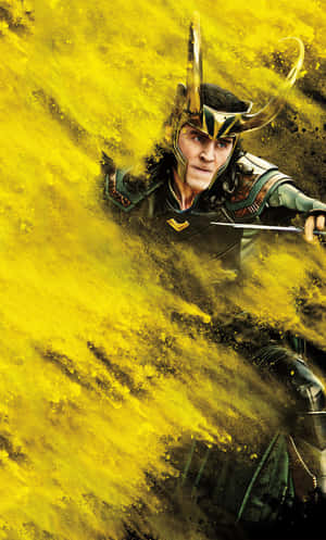 Loki In All His Mischievous Glory Wallpaper