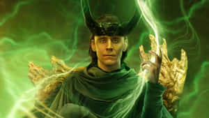 Loki Season2 Mystical Green Energy Wallpaper