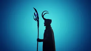 Loki Silhouette 4k Marvel Iphone Wallpaper