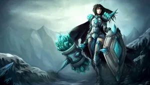 Lol 1920 X 1080 Gaming Female Warrior Wallpaper
