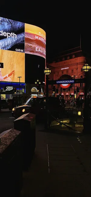 London Dark Piccadilly Circus Portrait Wallpaper