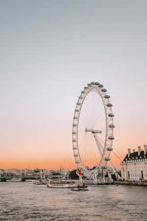 London Eyeat Sunset Wallpaper