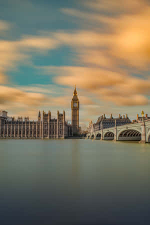 London's Icons Illuminated In Colorful Lights Wallpaper