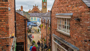 Londonderry Street Viewwith Historic Clock Tower Wallpaper