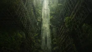 Lone Wanderer Exploring The Vast Fallout 4 Wasteland Wallpaper