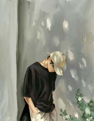 Lonely Anime Boy Wallpaper