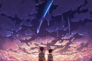 Long Distance Relationship Shooting Star Wallpaper