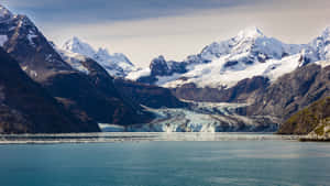 Long Shot Of Glacier Bay National Park Wallpaper