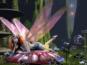 Look Ethereal In A Butterfly Fancy Dress Wallpaper