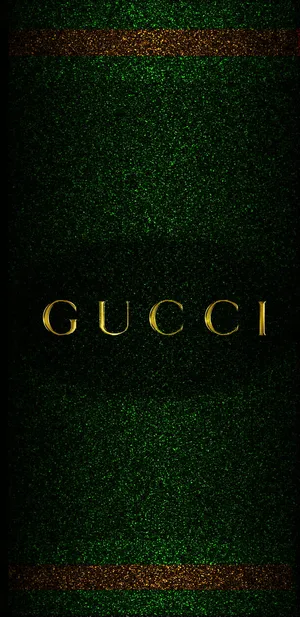 Look Fashionable In This Vibrant Green Gucci Design Wallpaper