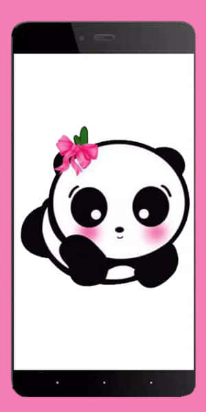 Look How Adorable This Girly Panda Is! Wallpaper