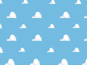 Look Past The Clouds And See The Possibilities Of Toy Story! Wallpaper