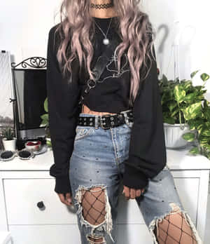 Look Stylish And Confident In Black Clothing Wallpaper