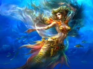 Look Up To The Ocean Horizon - Glimpse A Real Mermaid! Wallpaper