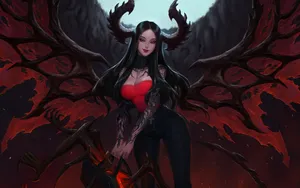 Looking Up The Valley Wallpaper