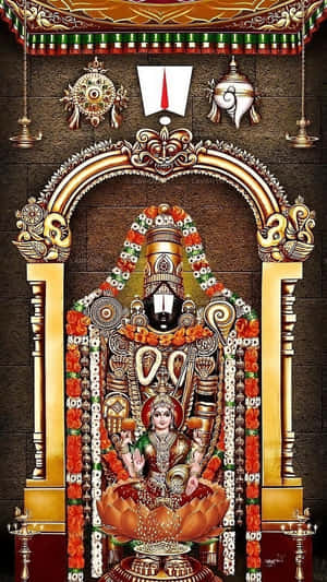 Lord_ Balaji_ Altar_ Decoration Wallpaper
