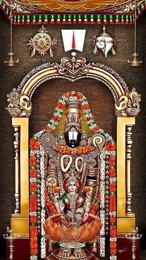 Lord_ Balaji_ Altar_ Decoration Wallpaper
