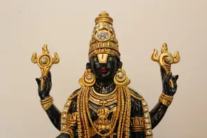 Lord Balaji Statue Ornate Deity Wallpaper