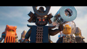 Lord Garmadon Holding Bazooka The Lego Ninjago Movie Wallpaper