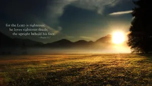 Lord Is Righteous Quote Wallpaper